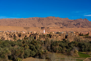 Landscape in High Atlas mountain near Marrakesh