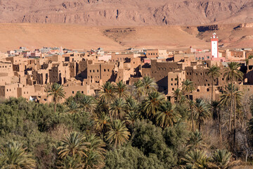 Fototapeta na wymiar Landscape in High Atlas mountain near Marrakesh