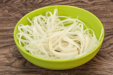 Boiled rice noodle for cooking