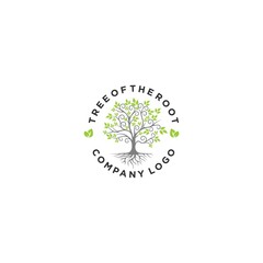 Tree With Root Logo Design