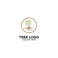 Tree With Root Logo Design