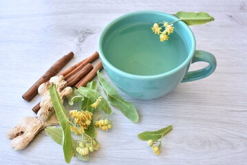 herbal tea with lemon