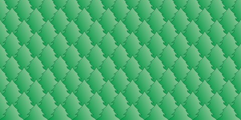 Fototapeta premium Seamless background with Christmas mood. Pattern with Christmas trees. Green forest background.