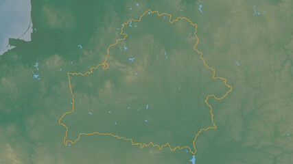 Belarus - overview. Relief