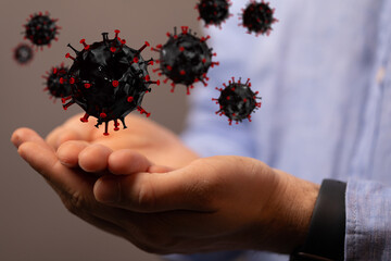 virus. Novel, people Concept quarantine.