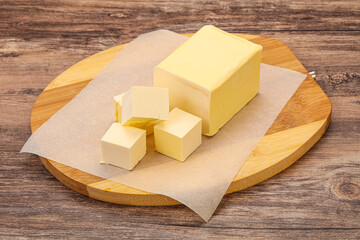 Dairy natural yellow butter piece