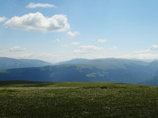 mountain landscape with clouds