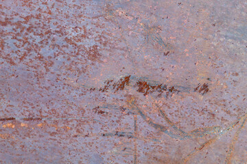 Old Weathered Rusty Metal Texture Useful For Background or Overlay