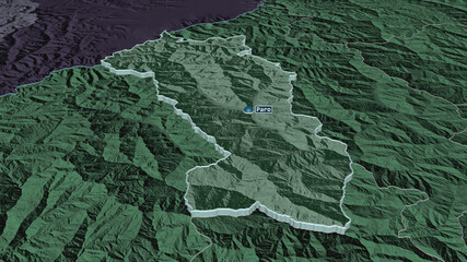 Paro, Bhutan - extruded with capital. Administrative