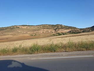 Beautiful view of nature and large mountains