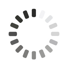 Download sign isolated on white background. Data loading bar. Load icon in flat design.  Vector illustration.