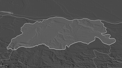 Pleven, Bulgaria - outlined. Bilevel
