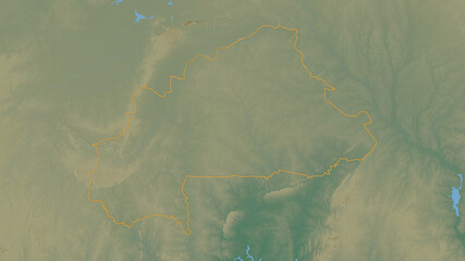 Burkina Faso - overview. Relief