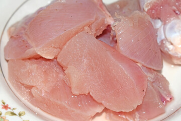 Halal fresh boneless chicken meat without skin
