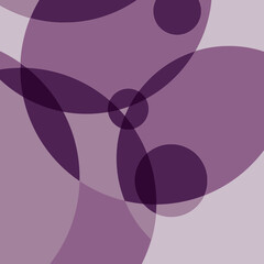 elemento abstracto violeta de círculos superpuestos.
