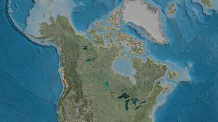 Canada - overview. Satellite