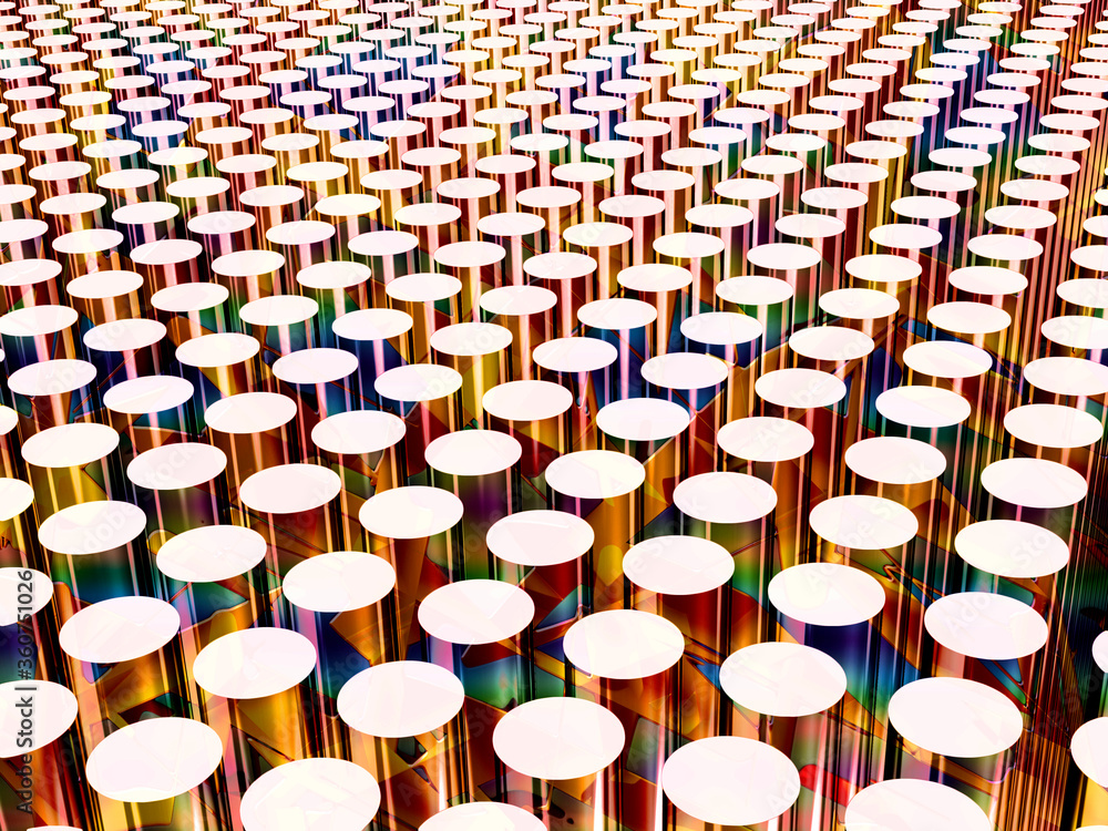 Aufkleber absrtact pattern of multicolored rods in rows