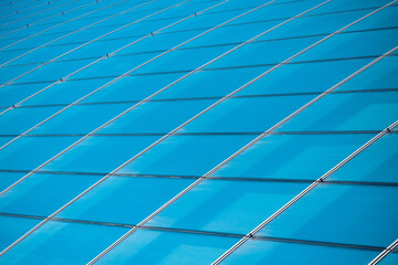 Glass roof of a modern building like background