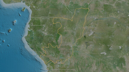 Republic of Congo - overview. Satellite