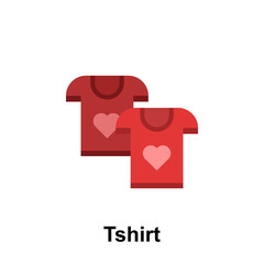 t-shirt, heart, friendship color icon. Element of friendship icon. Premium quality graphic design icon. Signs and symbols collection icon for websites, web design, mobile app