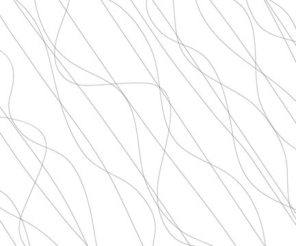 Line abstract seamless pattern with hand drawn lines. wavy striped vector illustration