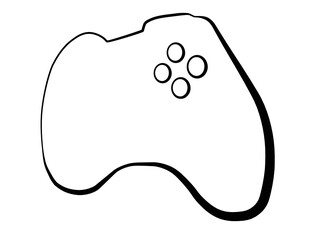 Game Controller vector icon based on a hybrid of xbox one and 360 © Peter James