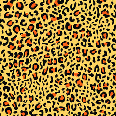 pattern design of leopard animal print vector