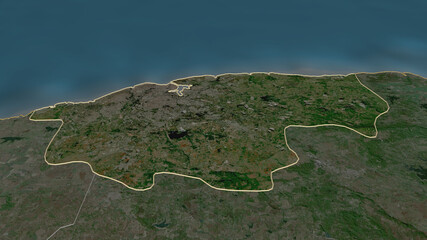 La Habana, Cuba - outlined. Satellite © Yarr65