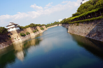 Fototapeta na wymiar Osaka castle fortress, Japan - 2