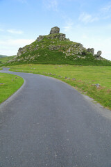 Fototapeta na wymiar The Valley of the Rocks on the northern edge of Exmoor, Devon