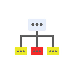 management structure colored icon