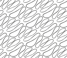 Continuous White Vector Dark Lattice Pattern. Repetitive Elegant Graphic 1920 Pattern Texture. Seamless Decorative Wedding 