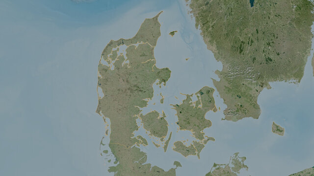 Denmark - Overview. Satellite