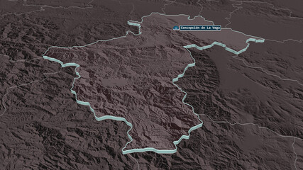 La Vega, Dominican Republic - extruded with capital. Administrative