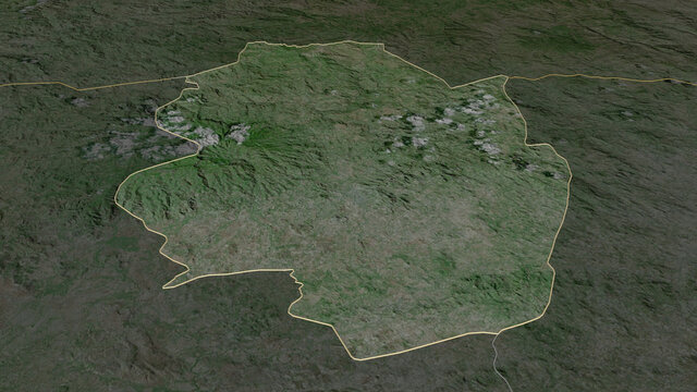 Moraz&aacute;n, El Salvador - outlined. Satellite