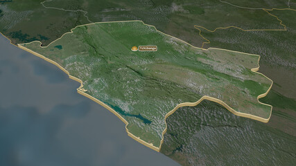 Nyanga, Gabon - extruded with capital. Satellite