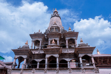 Krishna Mandir(Krishna Temple), in the heart of the Patan Durbar Square, Patan, Nepal which is...