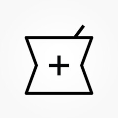 Fototapeta premium outline pharmacy drug store icon