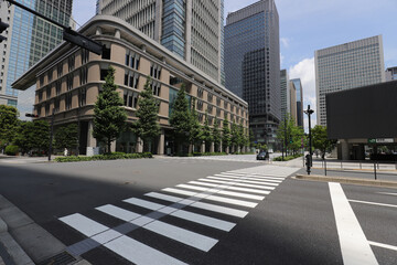 Obraz na płótnie Canvas 新しい生活の東京オフィス街