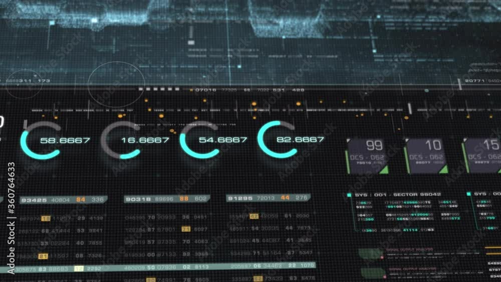 Poster futuristic digital generated motion abstract matrix cyber environment big data analytic artificial i