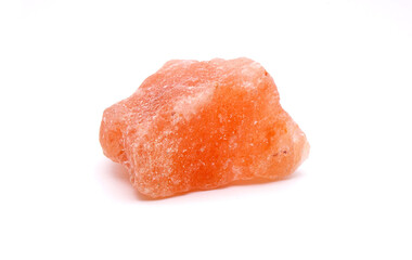 Himalayan rock salt Isolated on white background