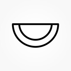 line watermelon Icon vector illustration