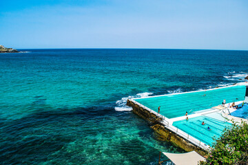 view of the sea from the hill