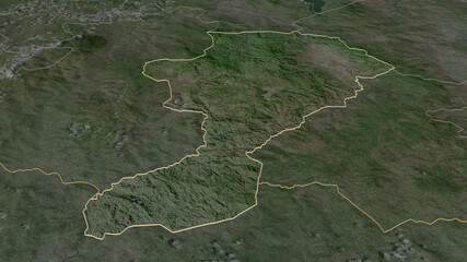 Intibucá, Honduras - outlined. Satellite