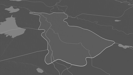 Babil, Iraq - outlined. Bilevel