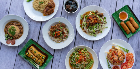 Thai Food Mixed Selections 