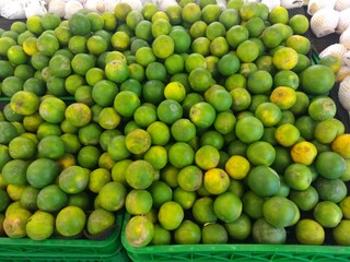 fresh limes in the market