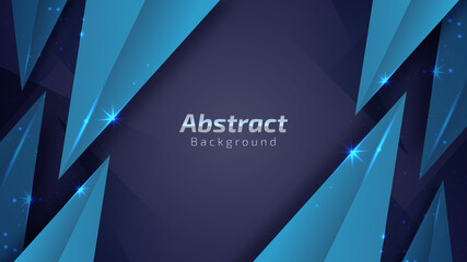 Abstract dark background geometric polygon technology 3d concept style. vector illustration.