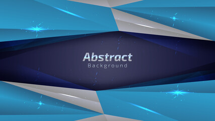 Abstract dark background geometric polygon technology 3d concept style. vector illustration.