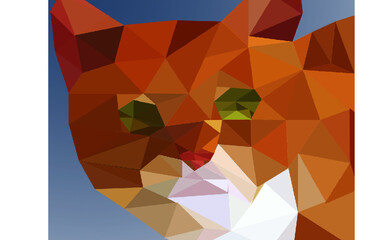 low poly cat( it's my first project)